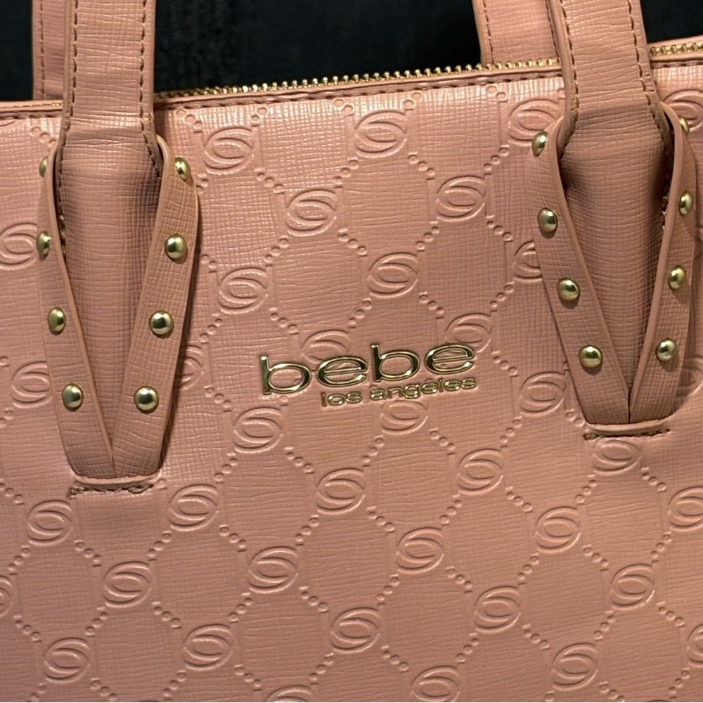 2/$25 Pink Trapezoid Tote with Double Handles and Zipper - Picture 10 of 15